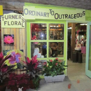 Entrance to the floral shop